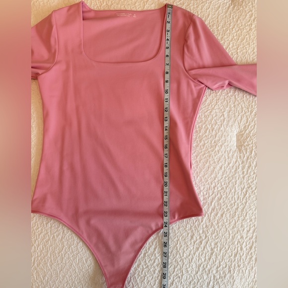 Abercrombie & Fitch Soft A&F Long Sleeve Bodysuit – Pink, Size XL - Picture 6 of 11